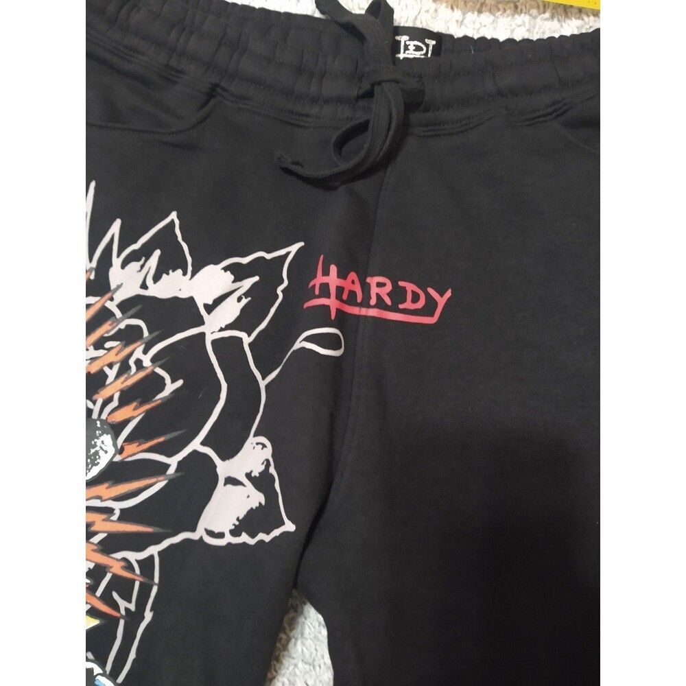 Ed Hardy Sweat Logo Shorts Lrg Black Y2K Logo - Picture 3 of 12